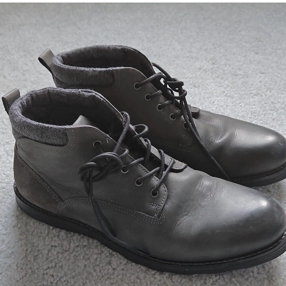 🌿 Crevo leatherChukka boot Size 12 Carnabee Charcoal Grey